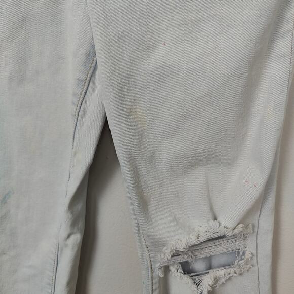 Levi's Ribcage Straight Ankle Jeans Womens 28 Light‎ Wash Stretch High Rise - Picture 4 of 12